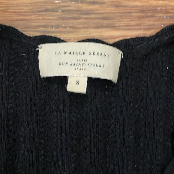 Sezane Solweig Wrap Knit Top size S - Picture 4 of 5